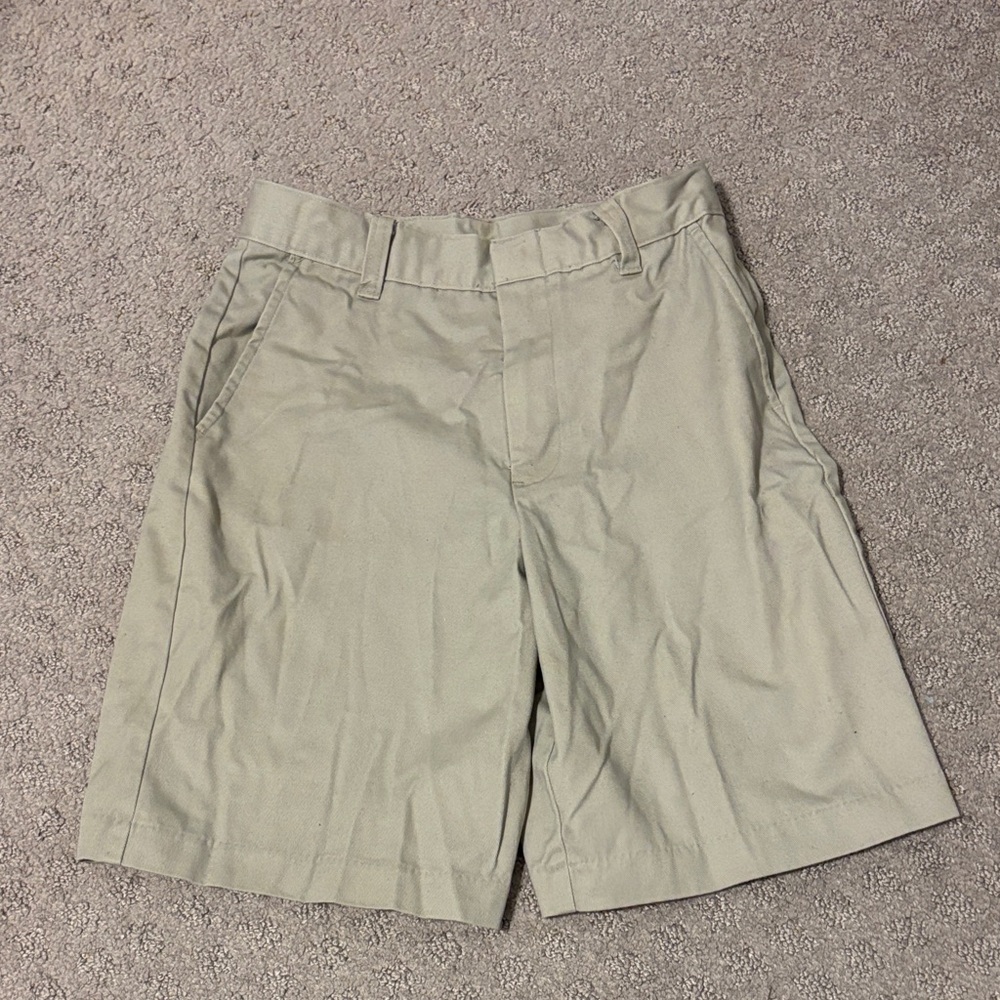 George Light Tan Flat Front Shorts